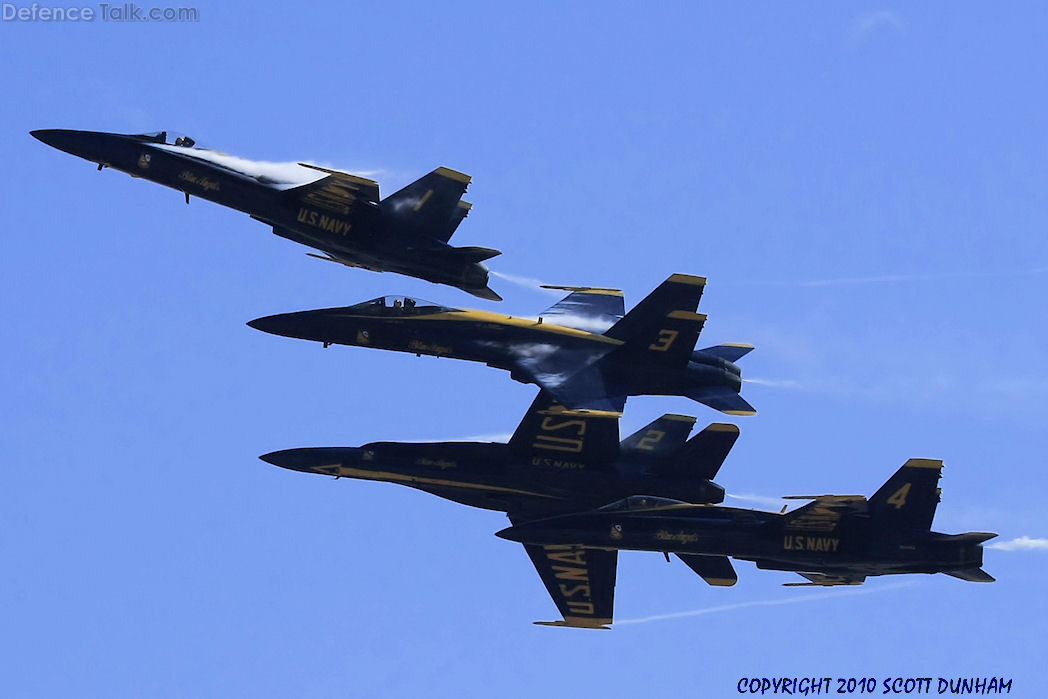 US Navy Blue Angels Flight Demonstration Team