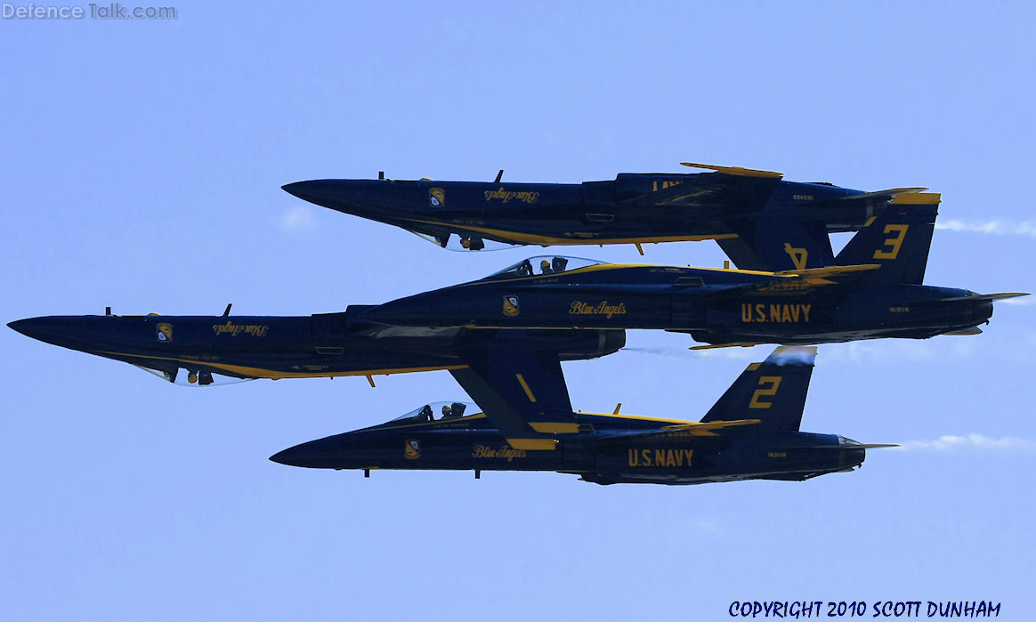 US Navy Blue Angels Flight Demonstration Team