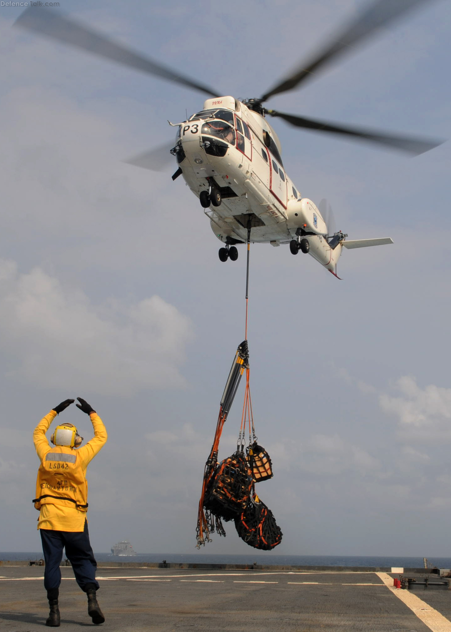 US Navy contractor SA-330 Puma helicopter