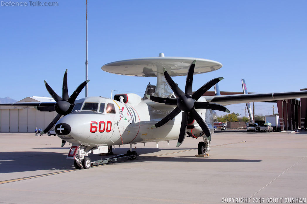 US Navy E-2C Hawkeye Airborne Early Warning Aircraft