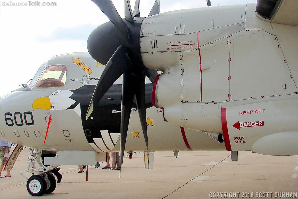 US Navy E-2C Hawkeye Airborne Early Warning Aircraft