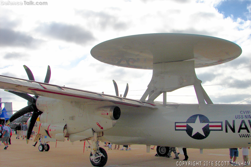 US Navy E-2C Hawkeye Airborne Early Warning Aircraft