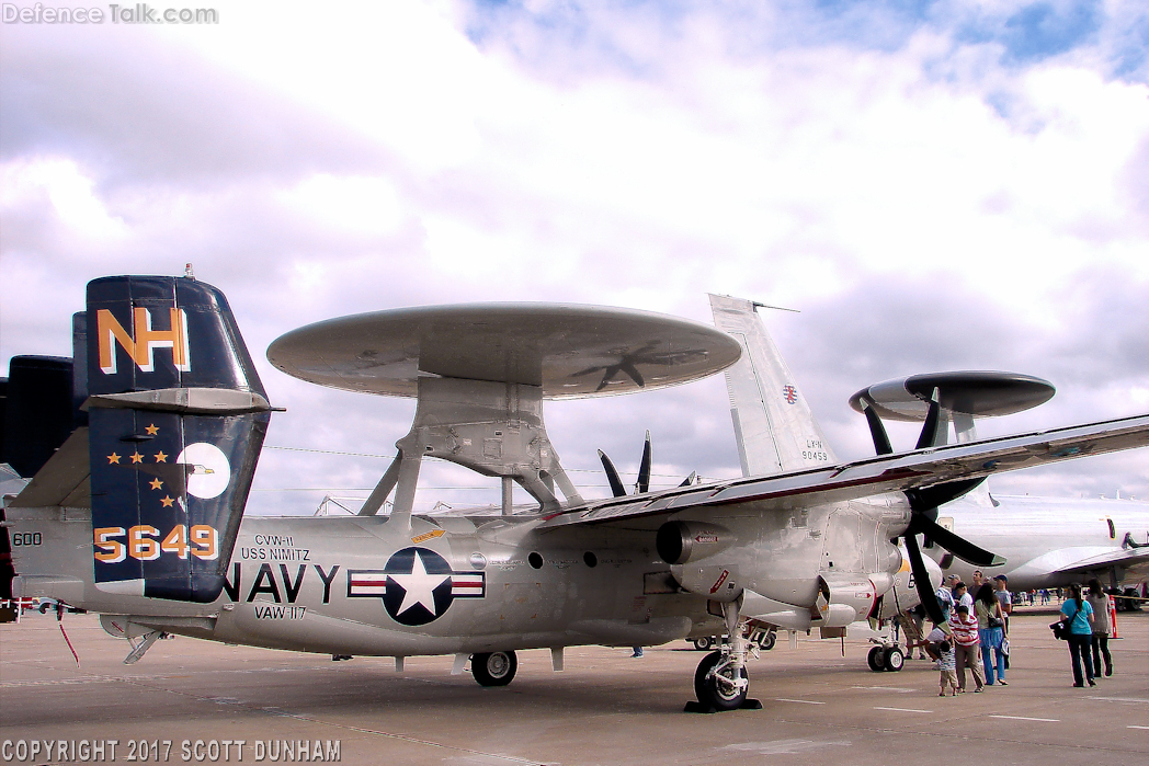 US Navy E-2C Hawkeye Airborne Early Warning Aircraft