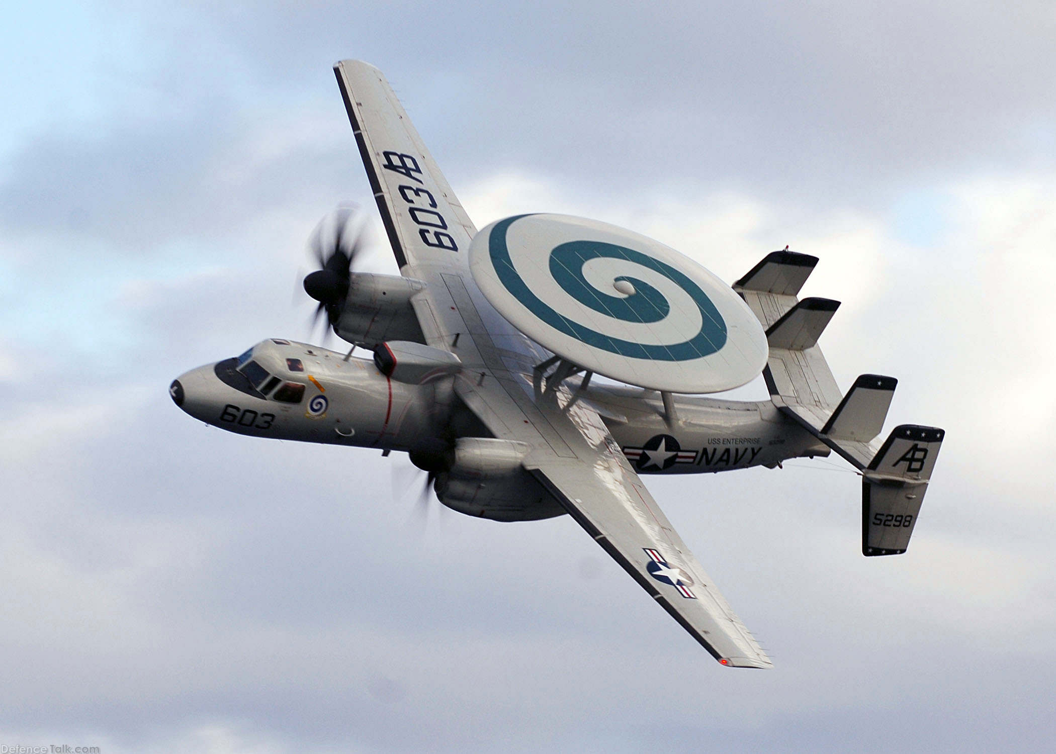 US Navy E-2C Hawkeye AWACS Aircraft