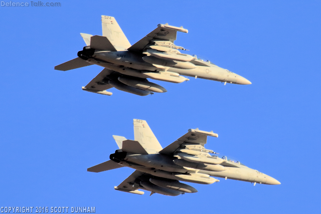 US Navy EA-18G Growler Electronic Attack Aircraft