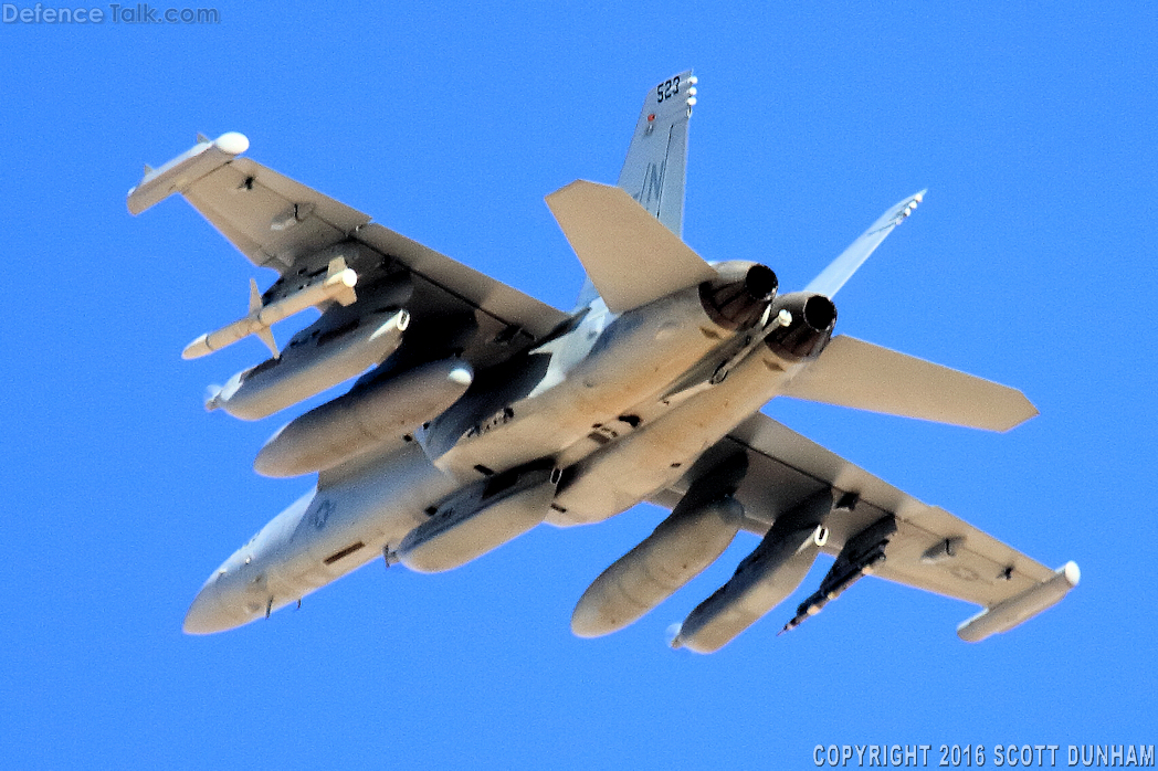 US Navy EA-18G Growler Electronic Attack Aircraft