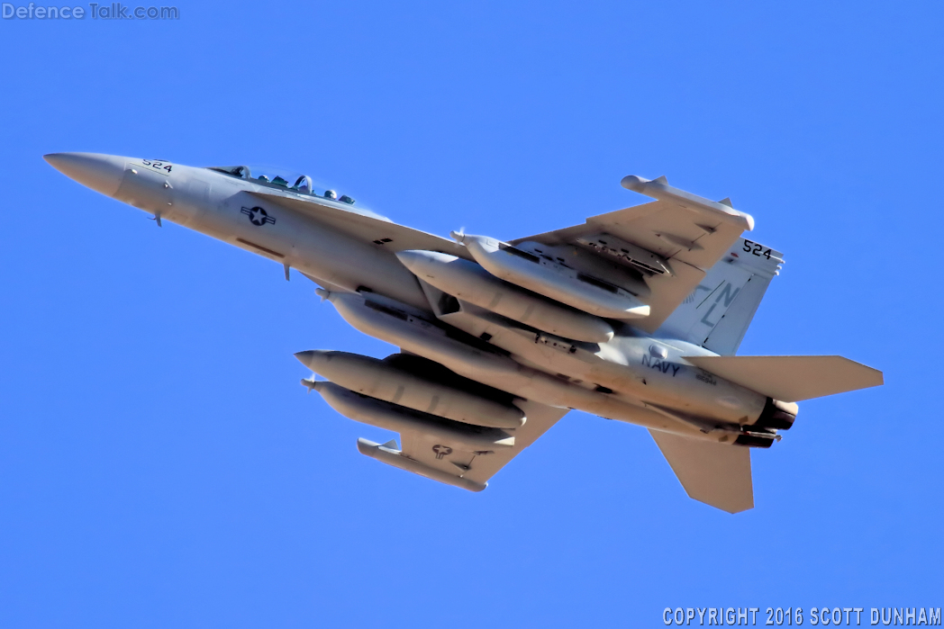 US Navy EA-18G Growler Electronic Attack Aircraft