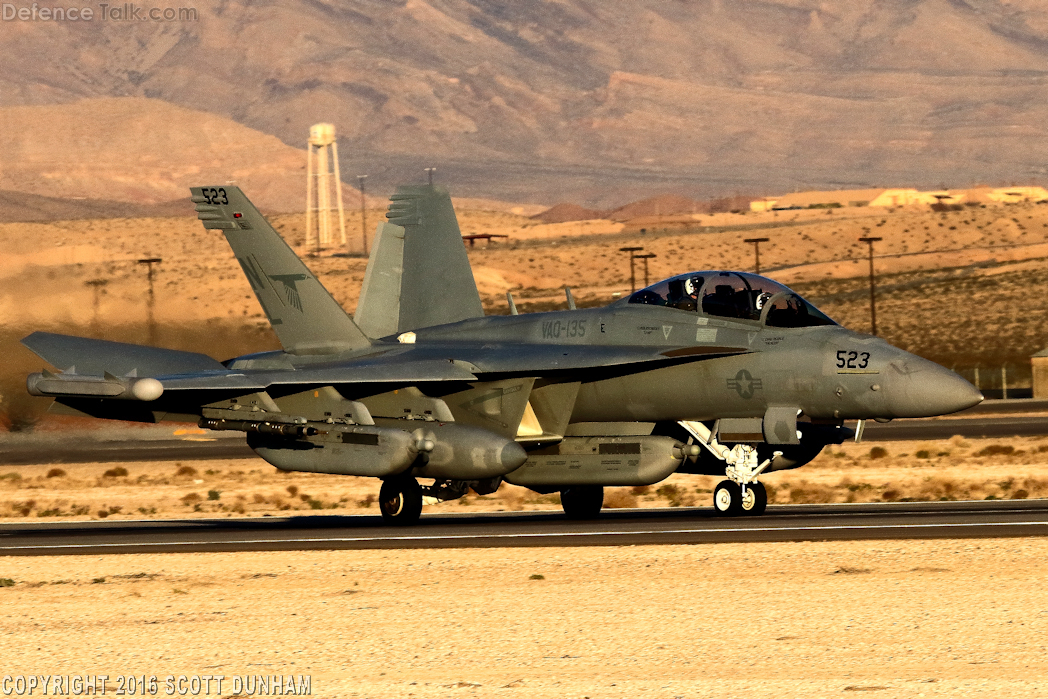 US Navy EA-18G Growler Electronic Attack Aircraft