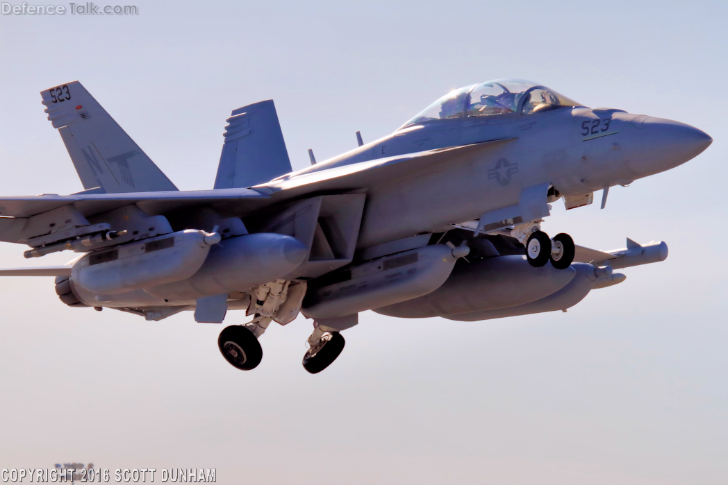 US Navy EA-18G Growler Electronic Attack Aircraft