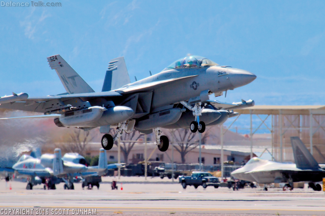 US Navy EA-18G Growler Electronic Attack Aircraft