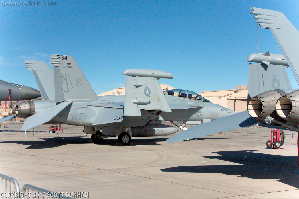 US Navy EA-18G Growler Electronic Attack Aircraft