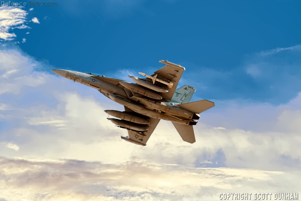 US Navy EA-18G Growler Electronic Attack Aircraft