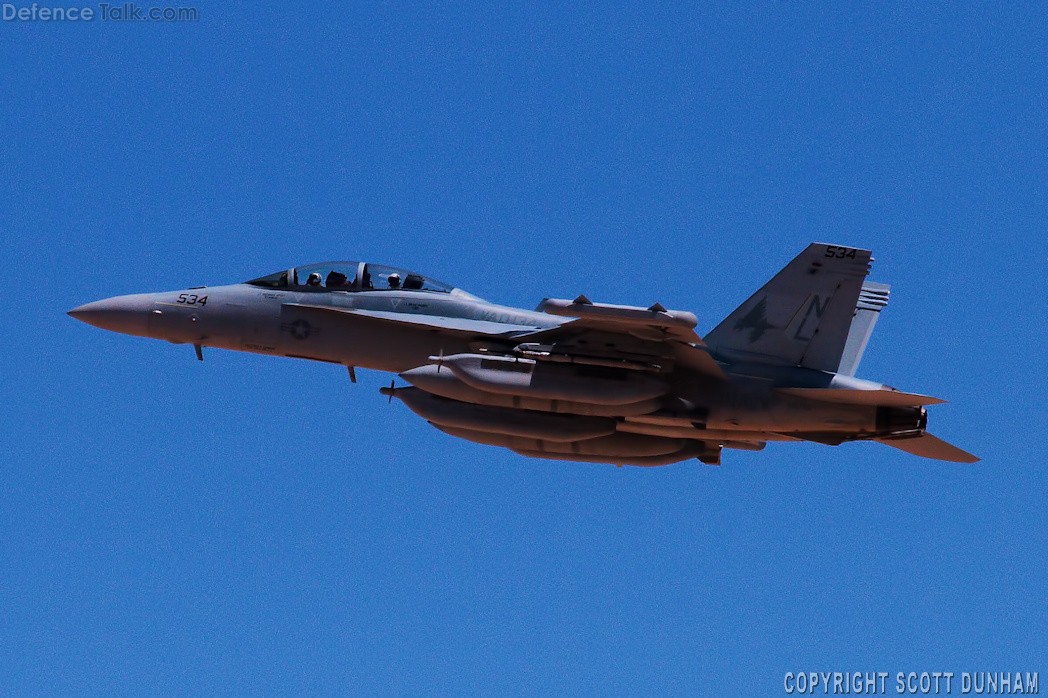 US Navy EA-18G Growler Electronic Attack Aircraft