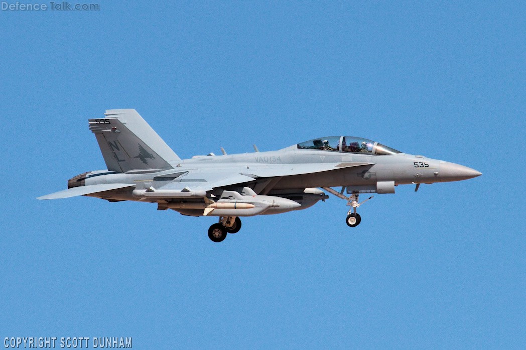 US Navy EA-18G Growler Electronic Attack Aircraft