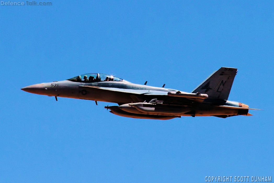 US Navy EA-18G Growler Electronic Attack Aircraft