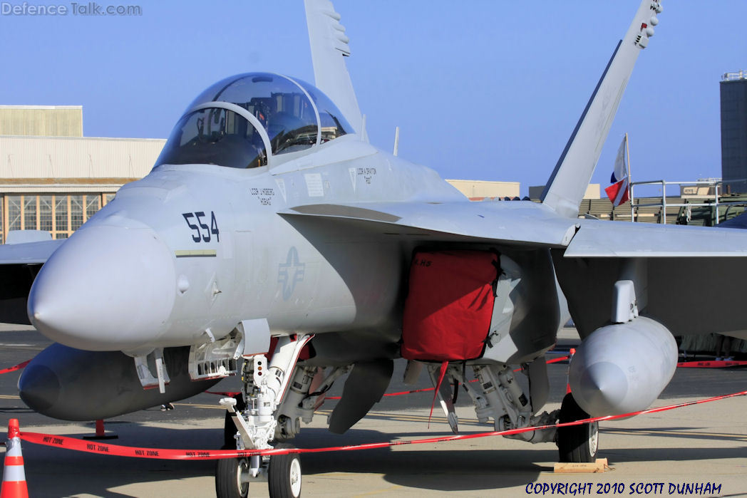 US Navy EA-18G Growler Electronic Warfare Aircraft