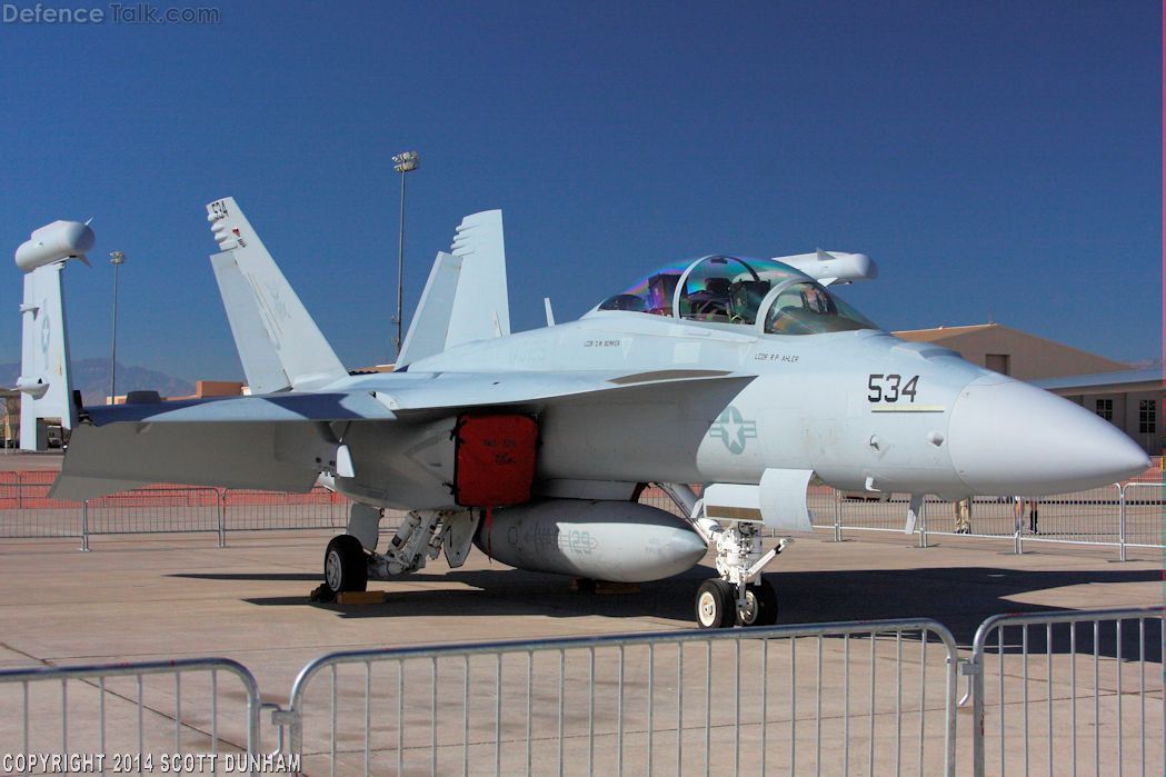 US Navy EA-18G Growler Electronic Warfare Aircraft