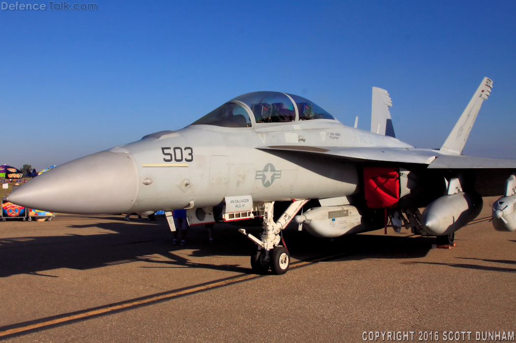 US Navy EA-18G Growler Electronic Warfare Aircraft