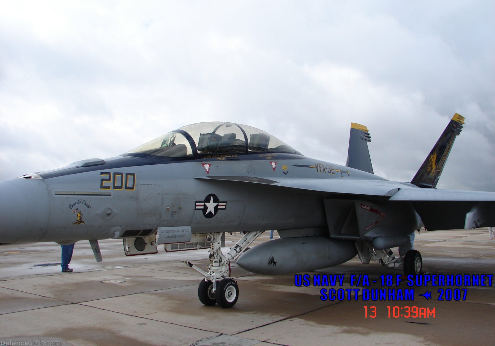 US Navy F/A-18F Super Hornet Fighter