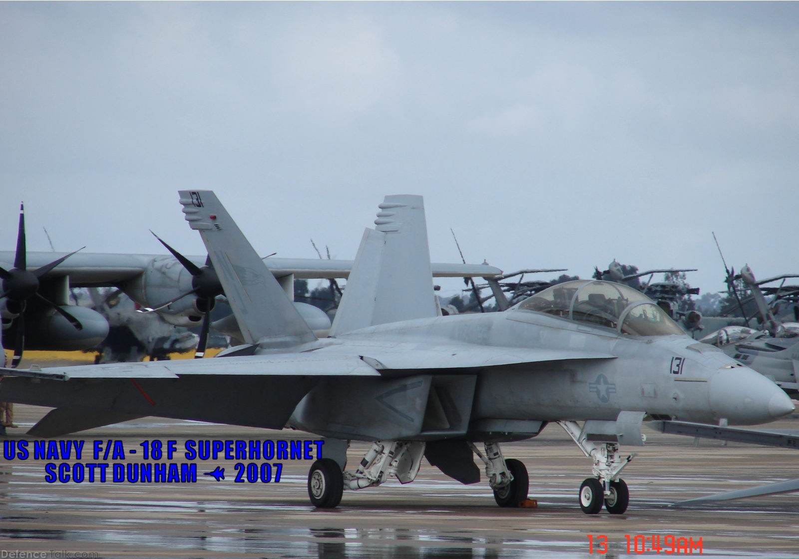 US Navy F/A-18F Super Hornet Fighter