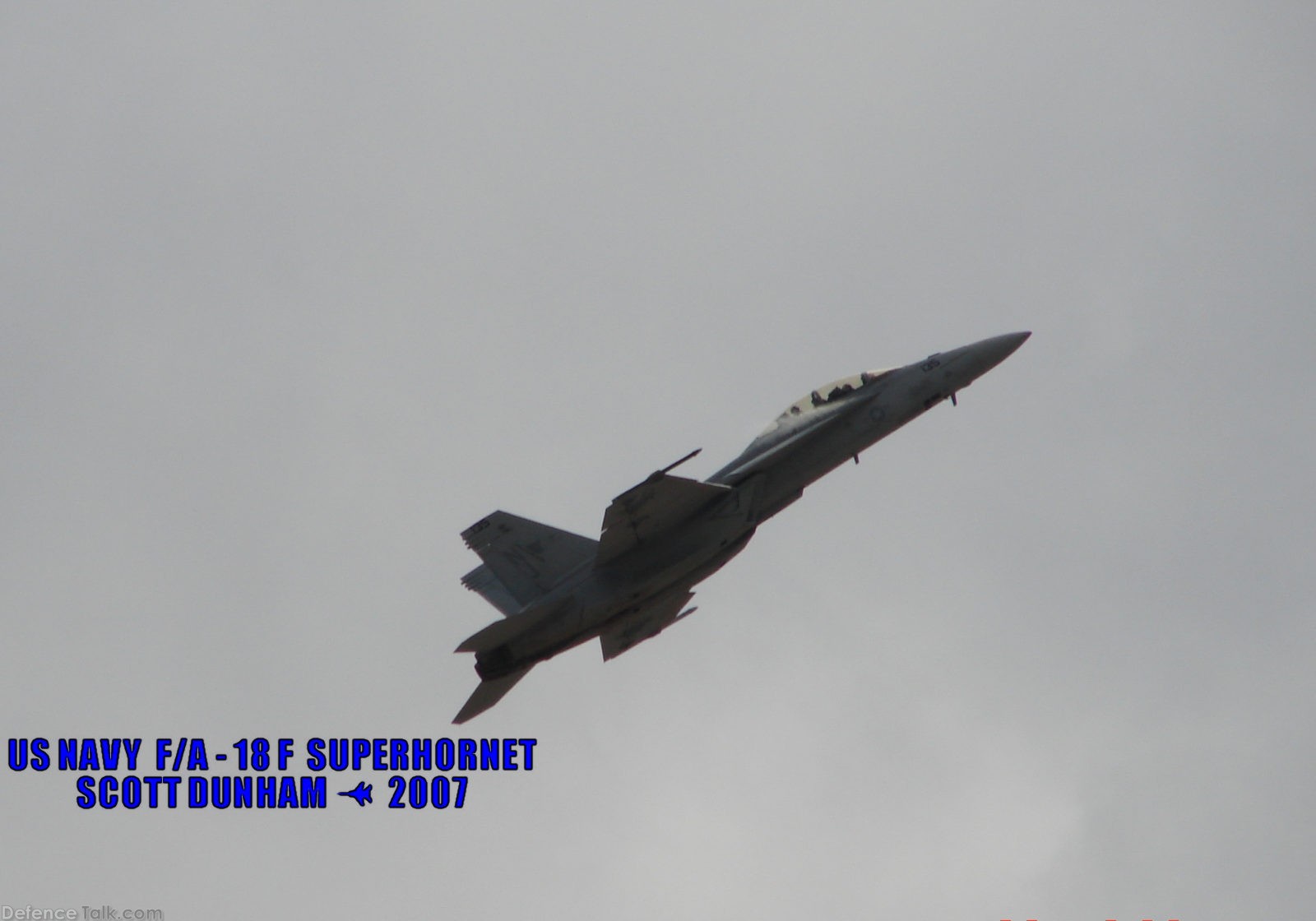 US Navy F/A-18F Super Hornet Fighter