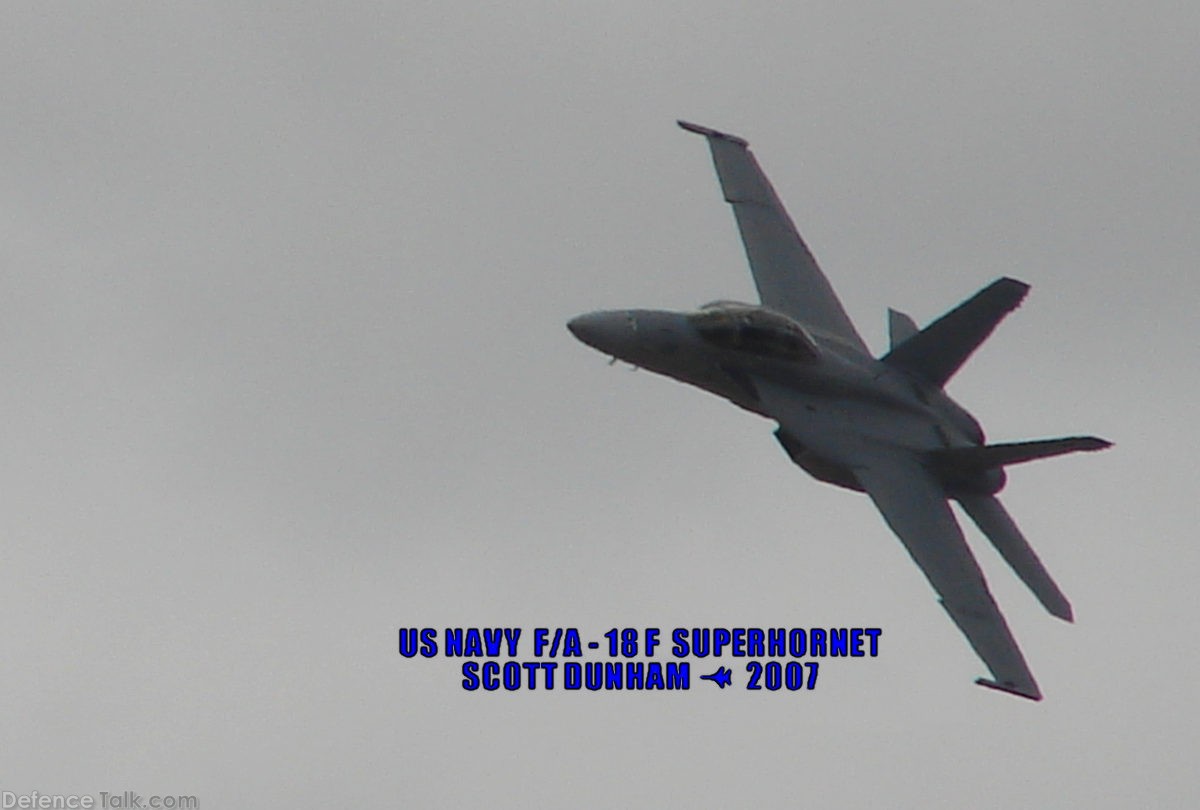 US Navy F/A-18F Super Hornet Fighter