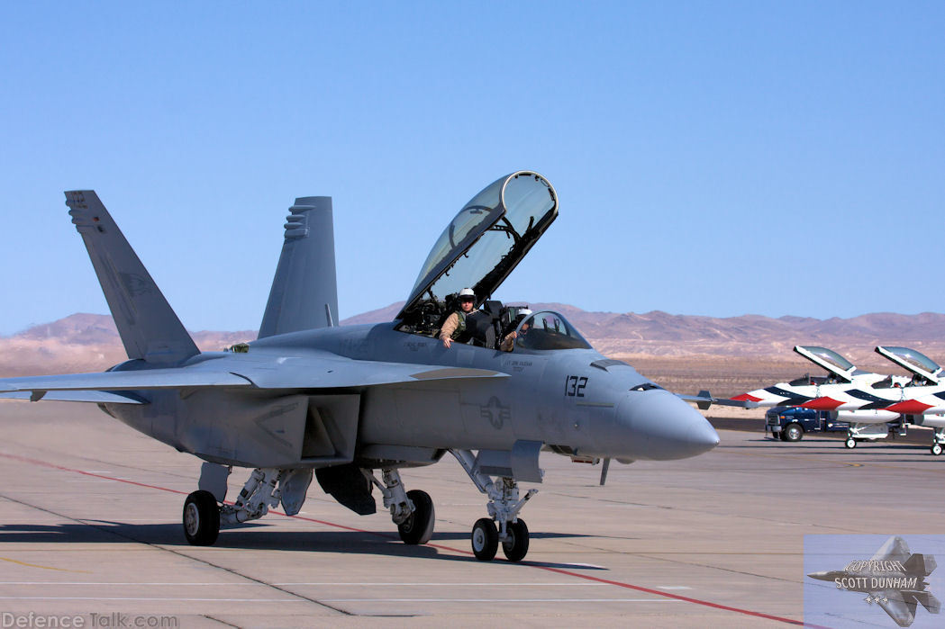 US Navy F/A-18F Super Hornet Fighter