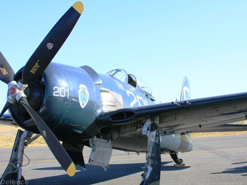 US Navy F8F Bearcat Fighter Aircraft