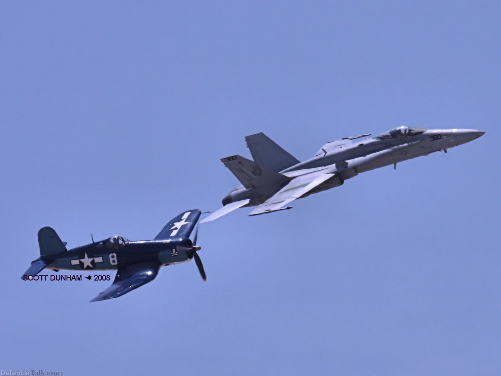 US Navy Legacy Flight -  F-18A Hornet & F-6F Hellcat