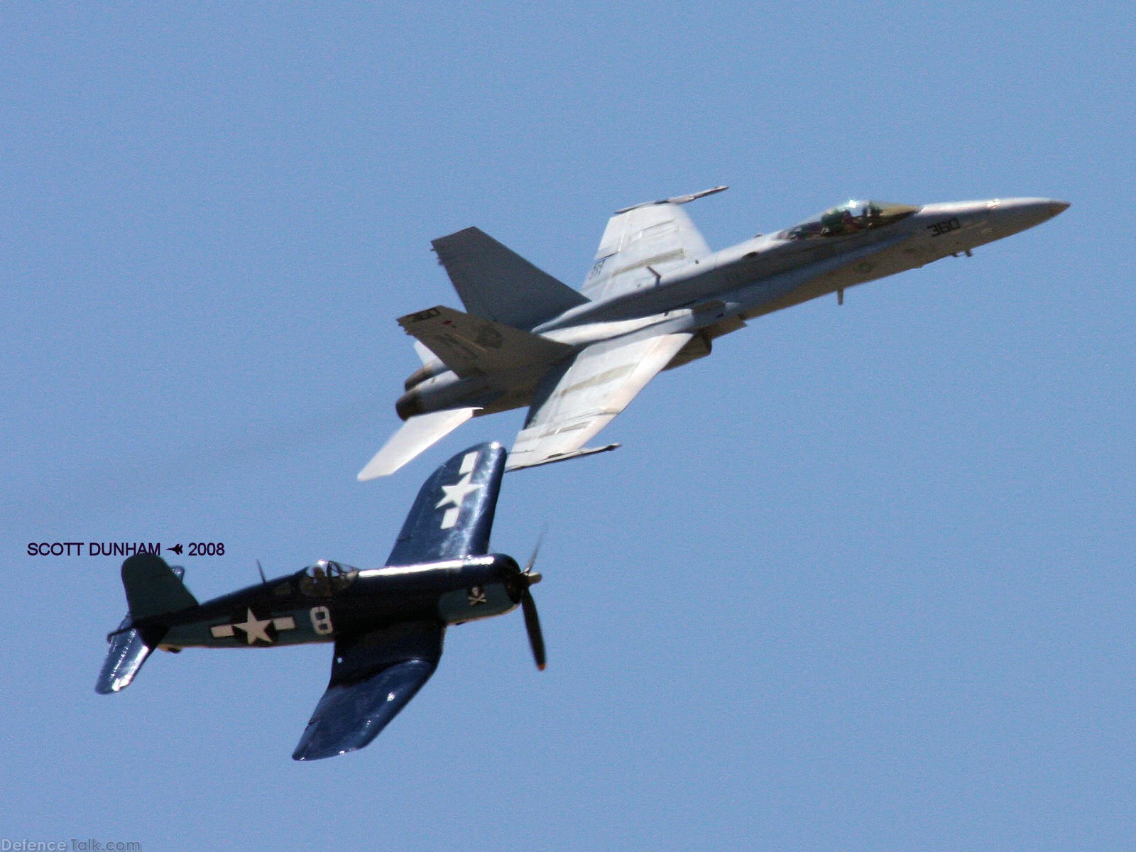 US Navy Legacy Flight -  F-18A Hornet & F-6F Hellcat