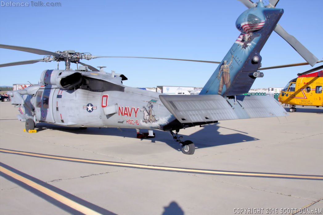 US Navy MH-60S CSAR Seahawk Helicopter Tail Art
