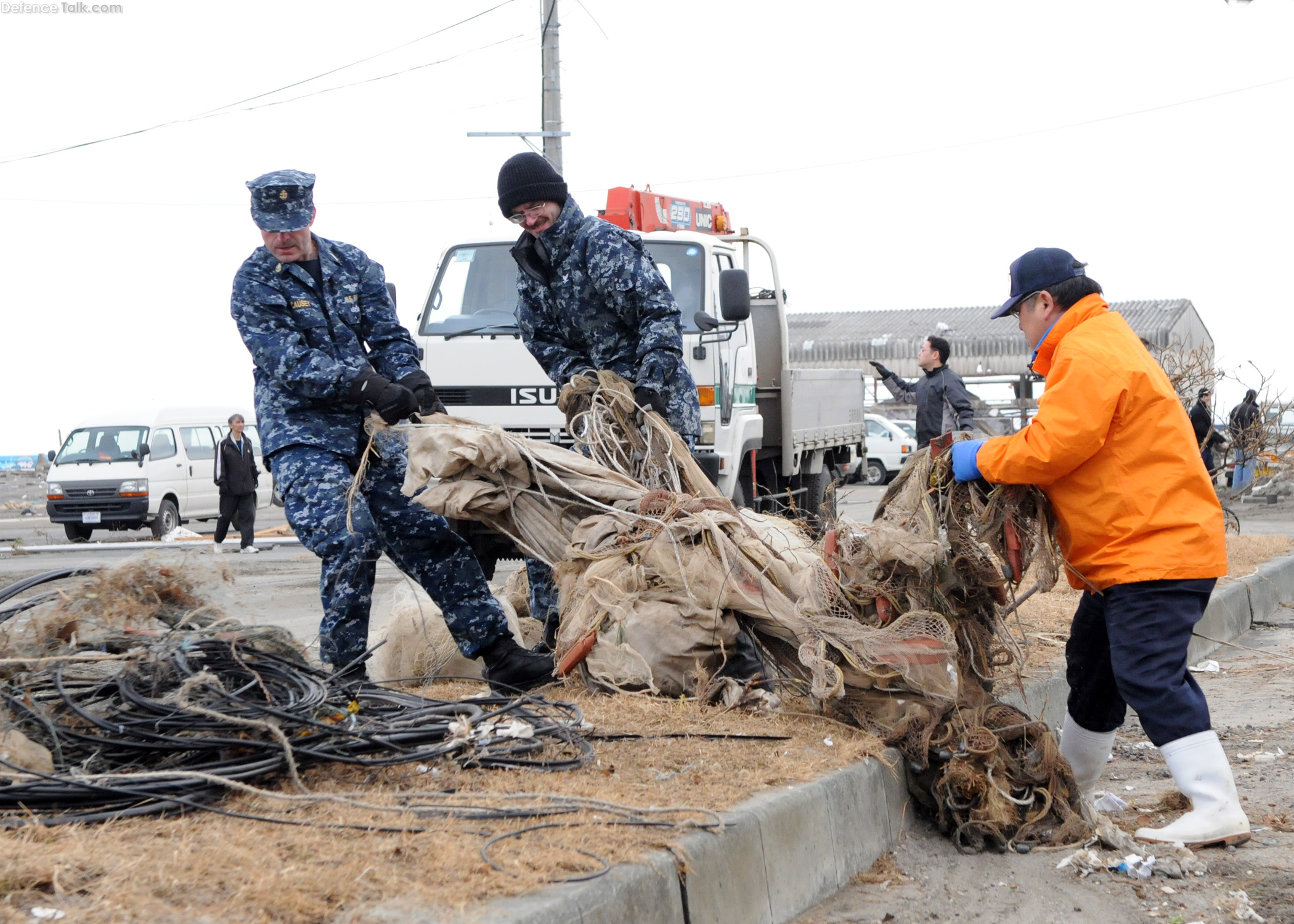 US Navy  Sailors assigned to Naval Air Facility Misawa