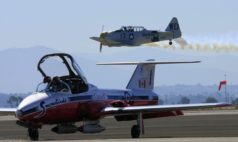 US Navy SNJ Trainer and CF CT-114 Tutor