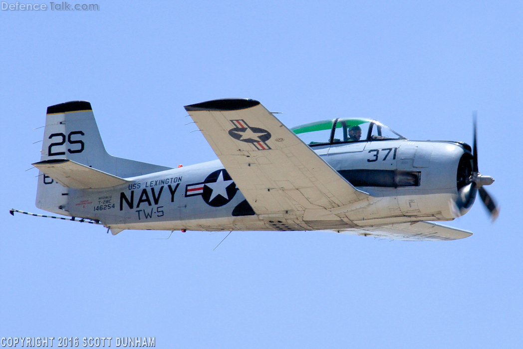 US Navy T-28 Trojan Trainer Aircraft