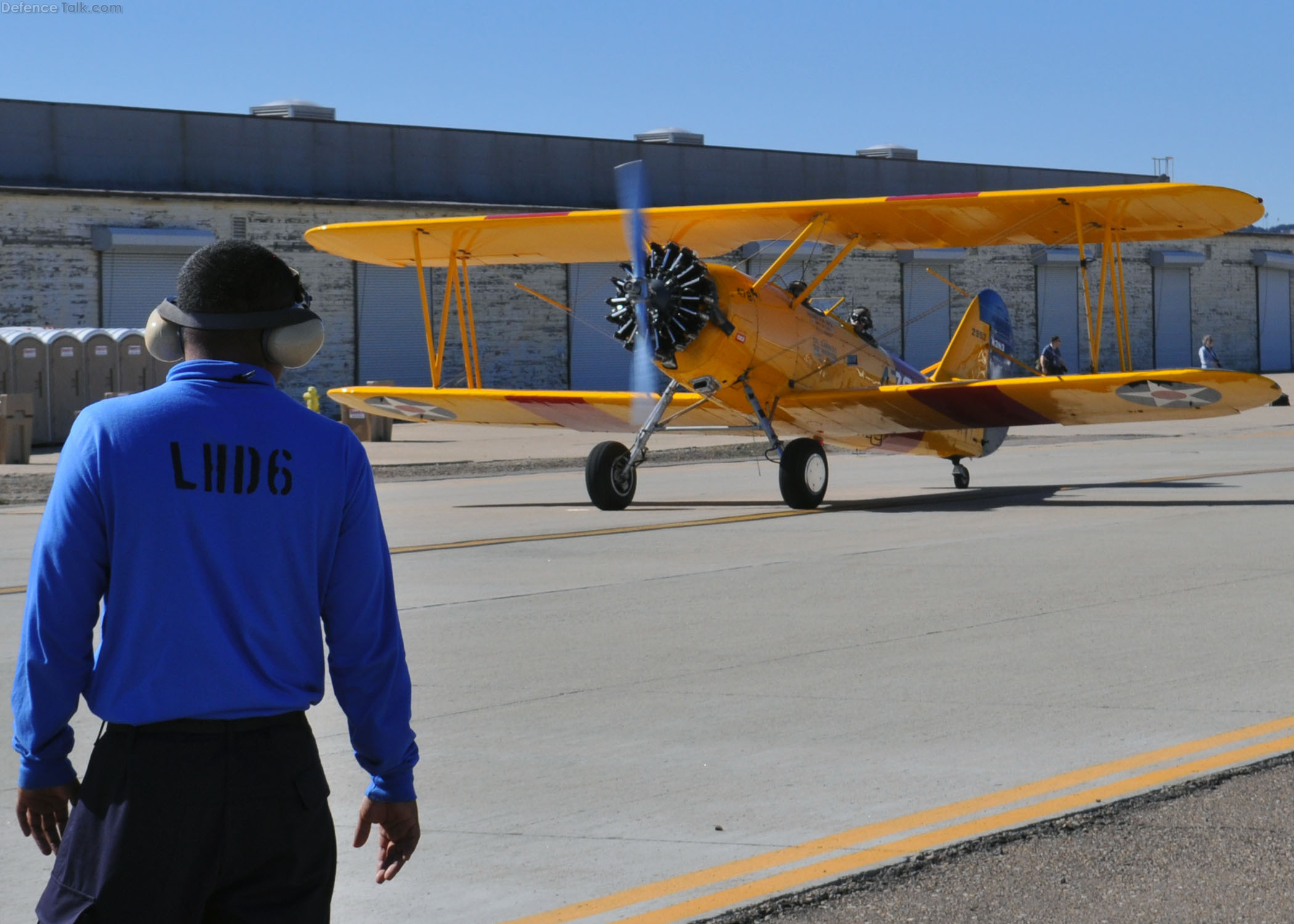 US Navy  World War II-era N3N trainer