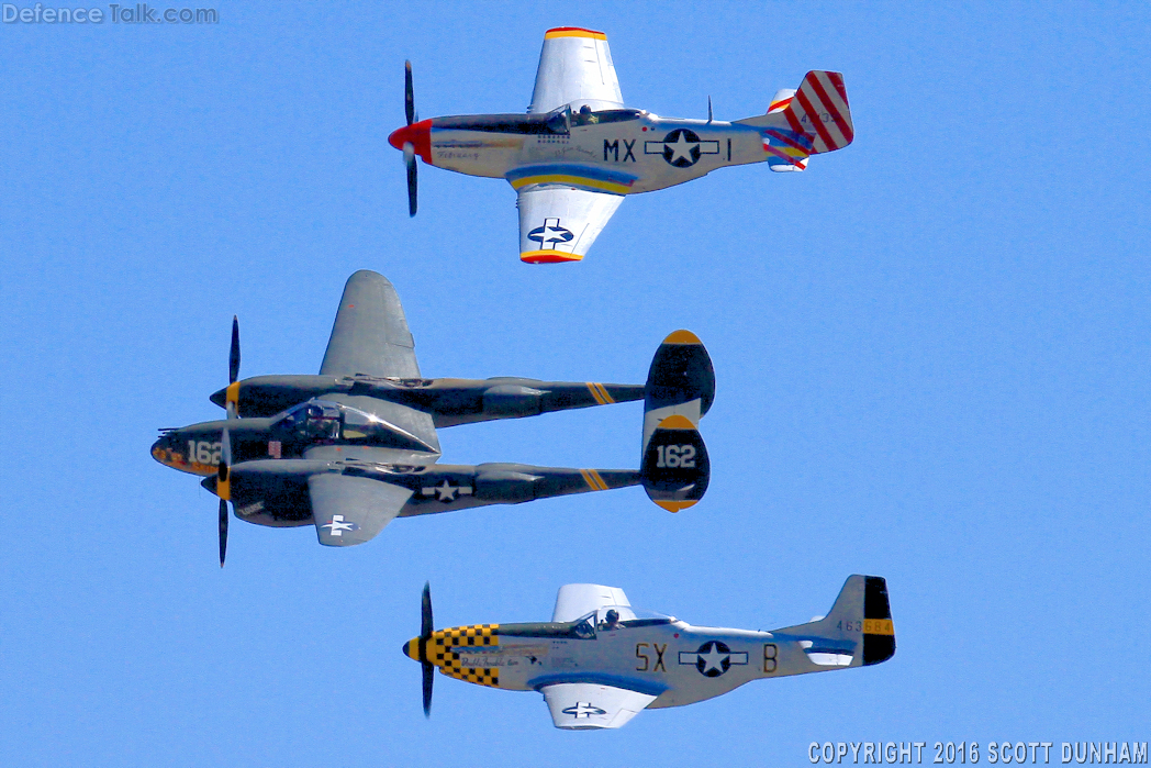 USAAC P-38 Lightning & P-51 Mustang Fighters