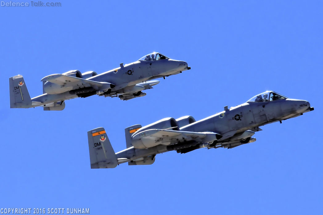 USAF A-10 Thunderbolt II Attack Aircraft