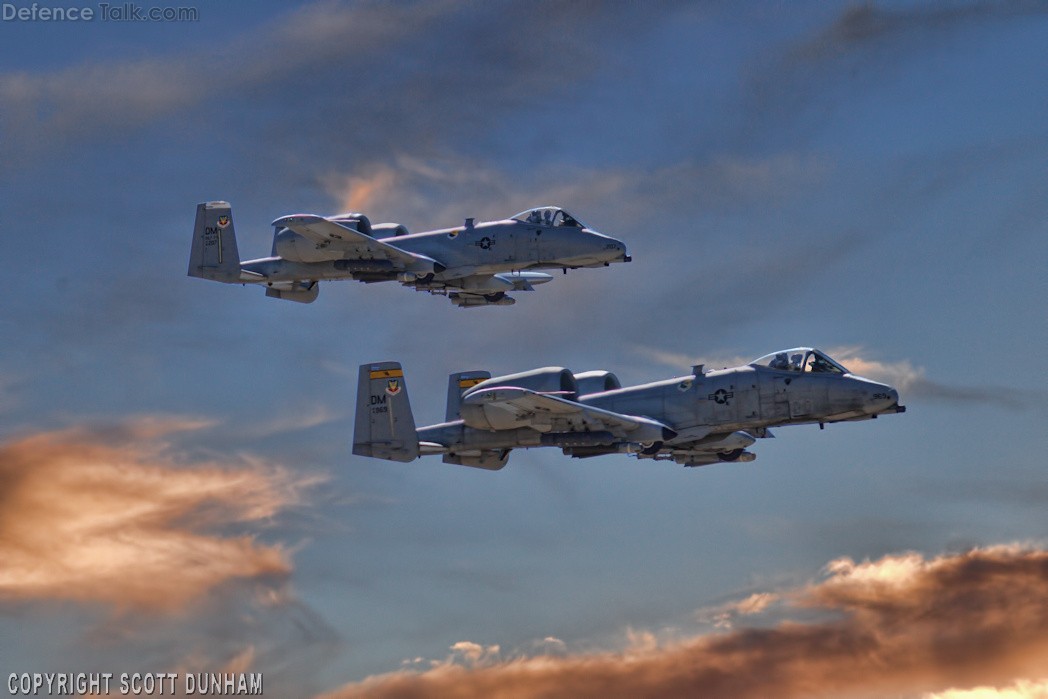 USAF A-10 Thunderbolt II Attack Aircraft