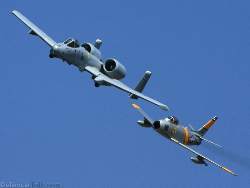 USAF A-10 Thunderbolt II  -  F-86 Sabre Fighter