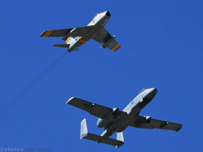 USAF A-10 Thunderbolt II  -  F-86 Sabre Fighter