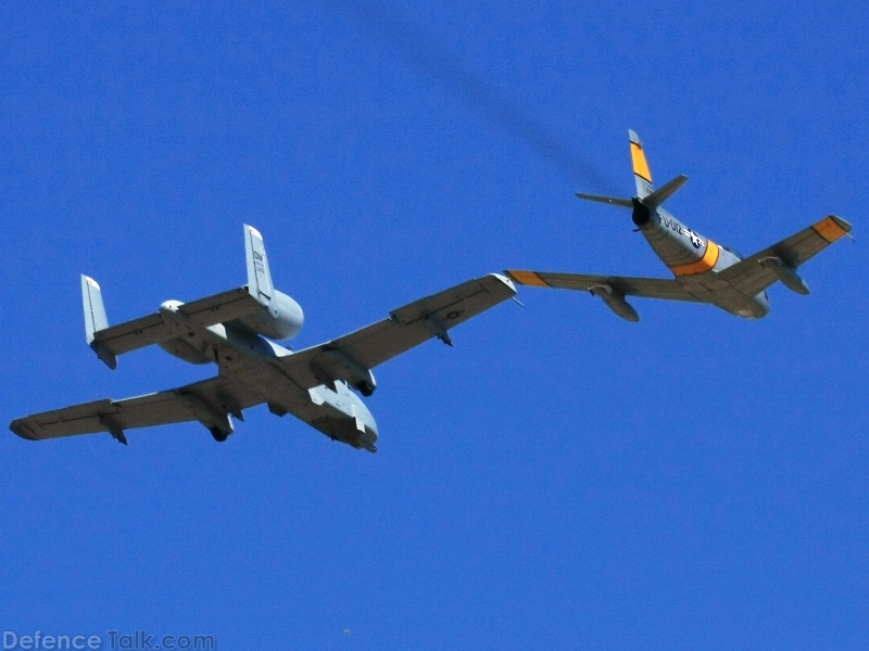 USAF A-10 Thunderbolt II  -  F-86 Sabre Fighter