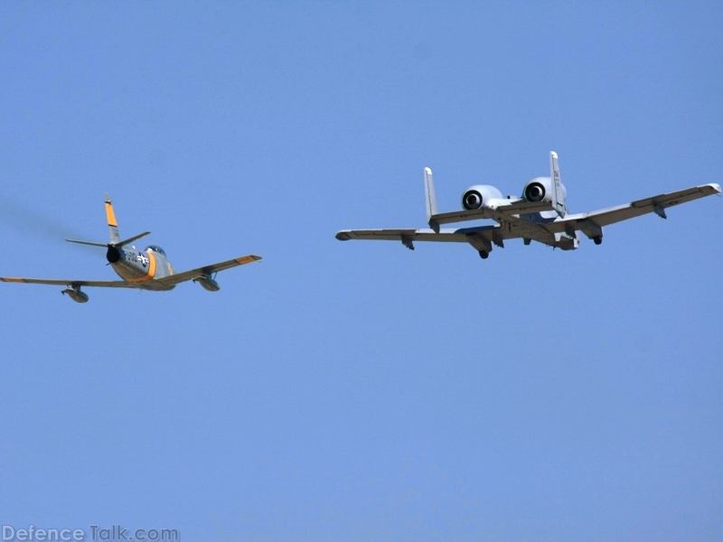 USAF A-10 Thunderbolt II  -  F-86 Sabre Fighter