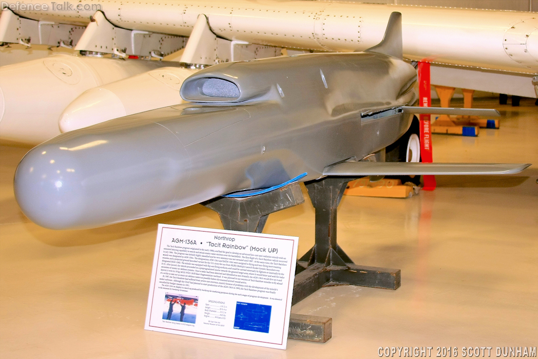 USAF AGM-136A Tacit Rainbow Persistent Anti-Radiation Missile
