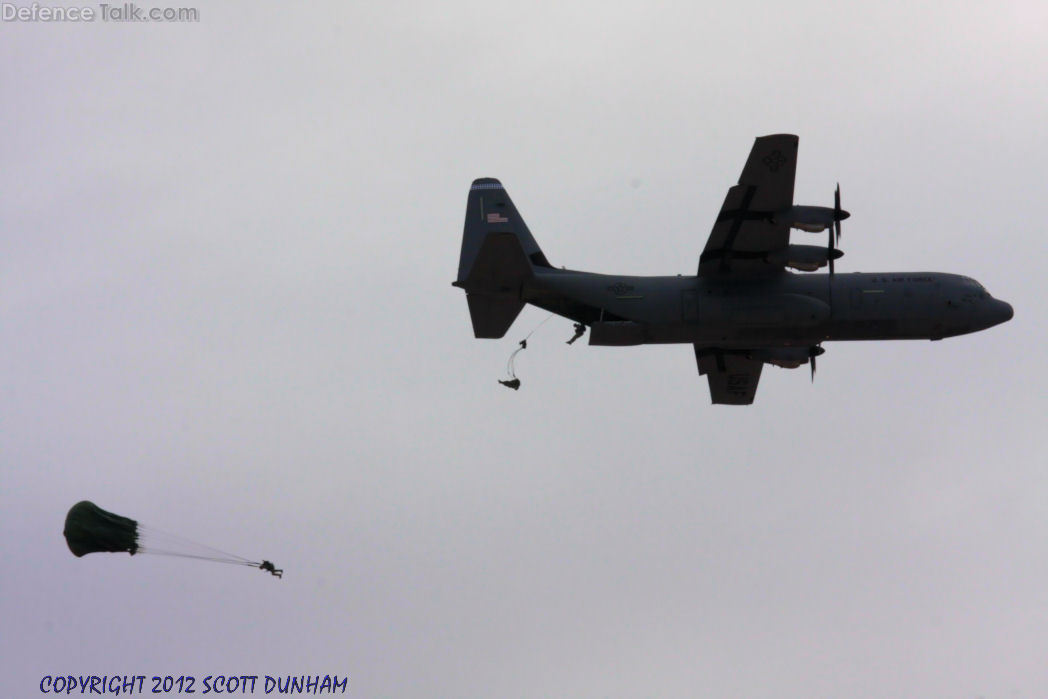 USAF C-130 Hercules Parachute Drop