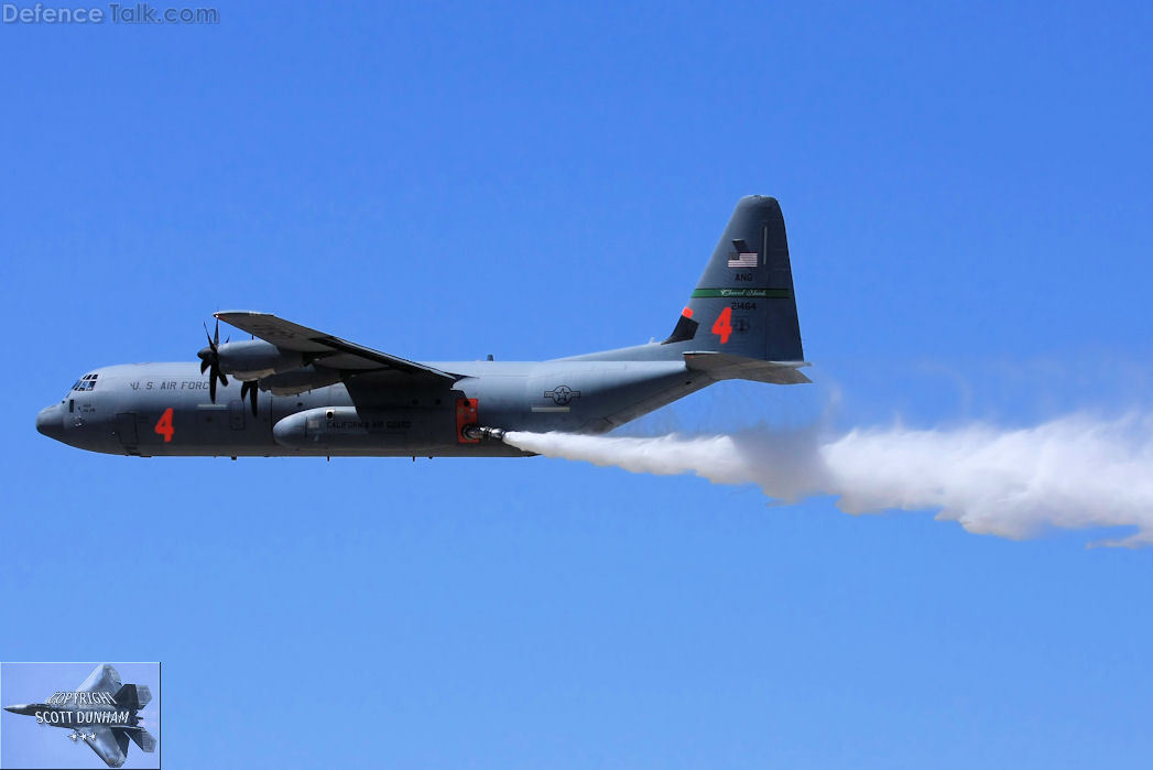 USAF C-130E Hercules Fire Fighting Aircraft