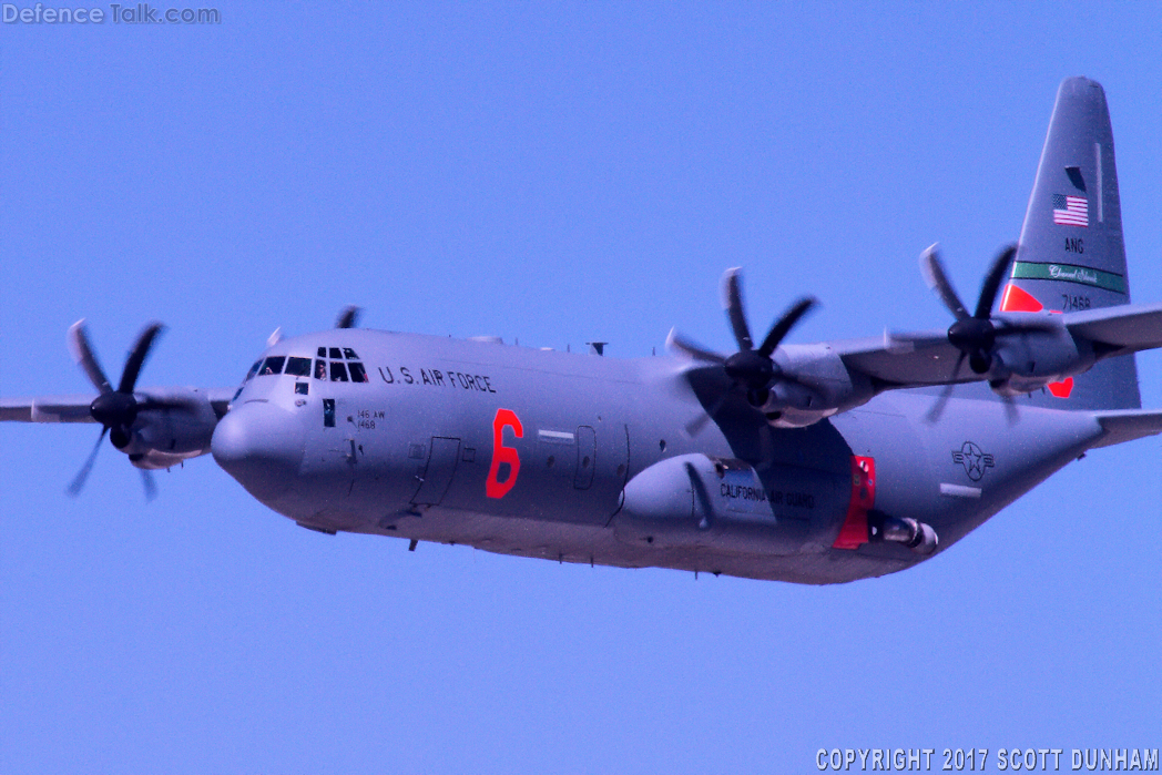 USAF C-130J Hercules Fire Fighting/Transport Aircraft