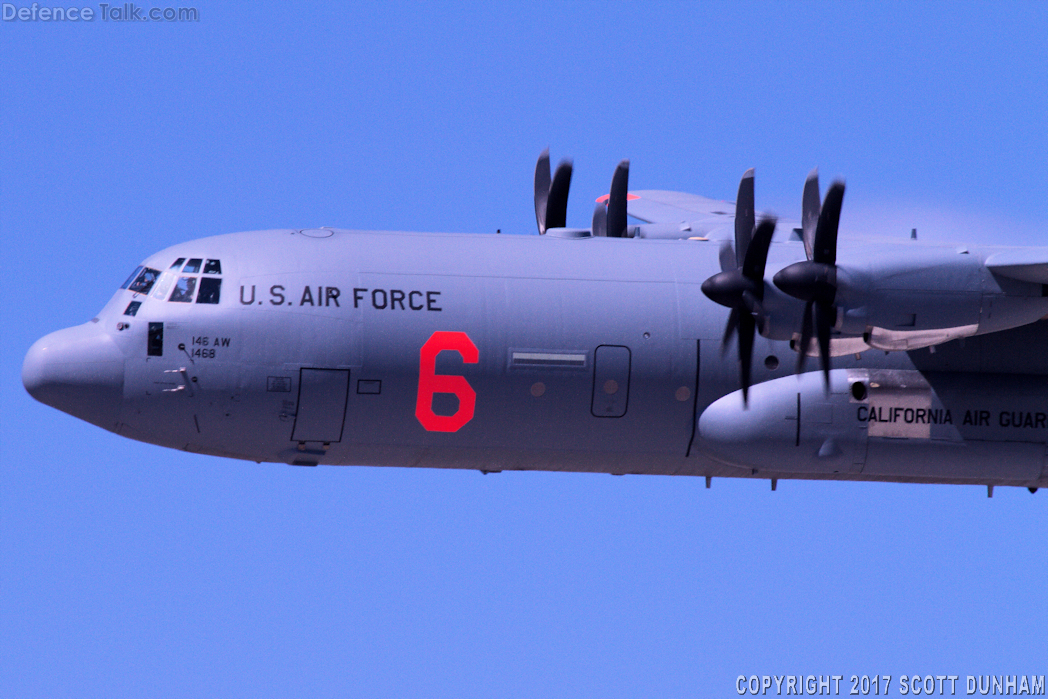 USAF C-130J Hercules Fire Fighting/Transport Aircraft