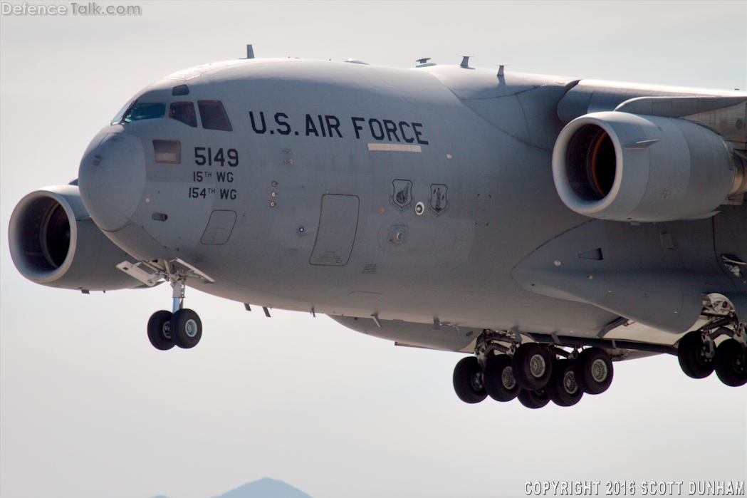 USAF C-17 Globemaster III Heavy Transport Aircraft