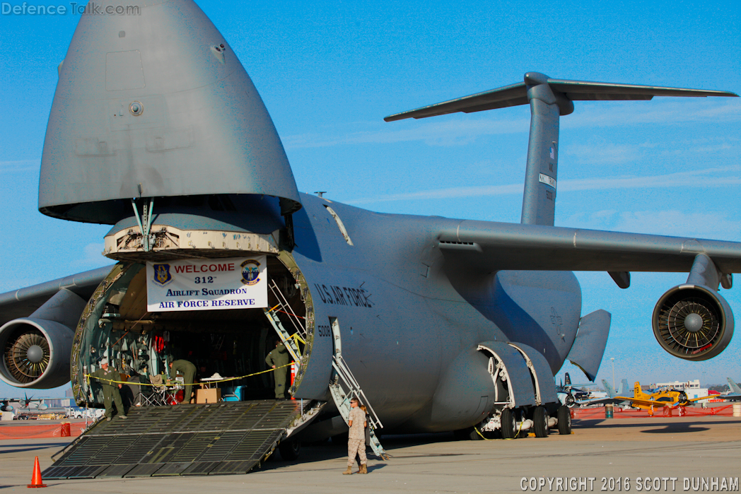 USAF C-5B Galaxy Heavy Transport Aircraft