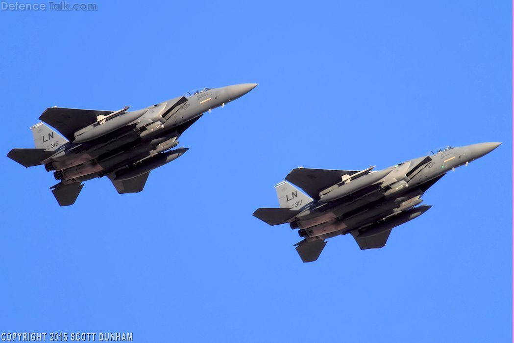 USAF F-15E Strike Eagle Fighter